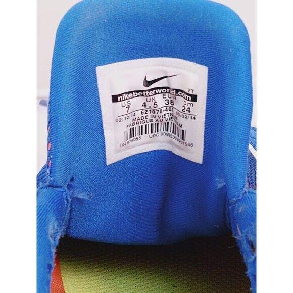 Nike‎ Air Max 2014 Blue Pink Running Shoes 621078-400 Women's - US Sz 7 - UK 4.5 - Picture 6 of 6